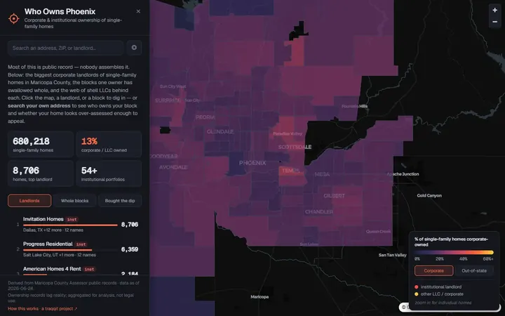 Who Owns Phoenix: corporate landlord map
